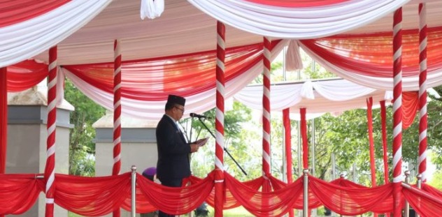 Sekda Kalsel Pimpin Upacara Hari Bela Negara