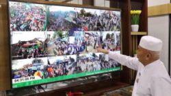 Lihat Kondisi Lalu Lintas dan Aktivitas Masyarakat, Gubernur Kalsel Pantau CCTV di Posko V