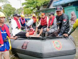 Mensos RI Tinjau Lokasi Banjir di Desa Keramat, Kabupaten Banjar