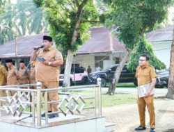 Perkuat Layanan Publik, Asisten III Bidang Administrasi Umum, Zaid Harahap, Pimpin Apel Gabungan
