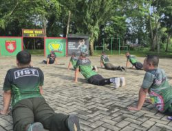 Tingkatkan Kesehatan dan Soliditas, Makodim 1002/HST Gelar Olahraga Bersama