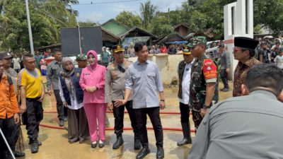Kunjungan Wapres RI di Balangan Berjalan Aman, Dandim 1002/HST Dampingi Peninjauan Sekolah