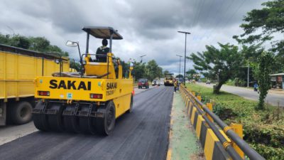 Pemprov Kalsel Gerak Cepat Tindak Lanjuti Keluhan Warga, Aspal Jembatan Guntung Manggis Diperbaiki