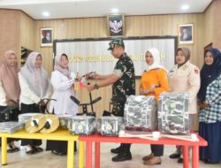 Dukung Pendidikan Usia Dini, Dandim 1002/HST Berikan Alat Drumband