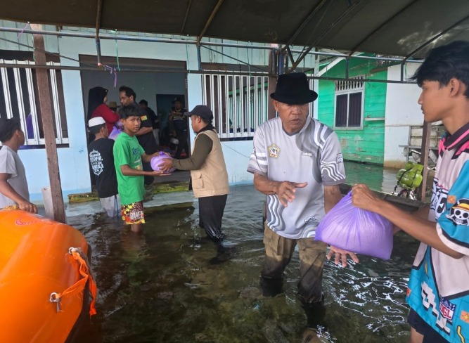 Pemkab Barito Kuala salurkan bantuan banjir
