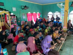 DPPKBP3A Bersama Puspaga Ije Jela Batola Gelar Trauma Healing bagi Anak Terdampak Banjir