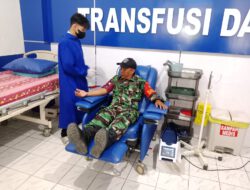 Aksi Kemanusiaan Babinsa Koramil Barabai, Donor Darah di RSUD Damanhuri