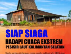 BPBD Kalsel Imbau Warga Pesisir Siaga Hadapi Cuaca Ekstrem