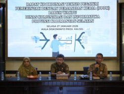 Rakor Teknis Diskominfo Kalsel Bahas Evaluasi dan Skema PPPK Paruh Waktu