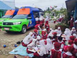 Dispersip Kalsel Turunkan Pusling di SDN Kayu Bawang 1 Gambut, Gencarkan Promosi Minat Baca dan Literasi