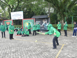 Meriahkan HUT ke-80 Persit, Cabang XXV Dim 1002 Gelar Lomba Permainan Tradisional