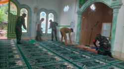 Implementasi Perintah Dandim, Babinsa Aktif Gotong Royong Sambut Ramadhan