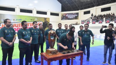 Sinergi Forkopimda, Dandim 1002/HST Hadiri Peresmian GOR Murakata di Barabai