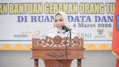 Cegah Stunting, Bupati dan Wakil Bupati Labuhanbatu Salurkan Bantuan Program GENTING Tahap III