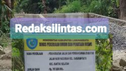 Jembatan Dijalan Naim Aek Tapa