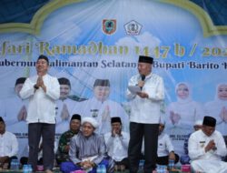 Safari Ramadan, Gubernur H. Muhidin Berbuka Puasa Bersama 4.000 Warga Batola serta Minta Dukung Pembangunan
