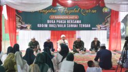 Keluarga Besar Kodim 1002/HST Hadiri Peringatan Nuzulul Qur’an 1447 H