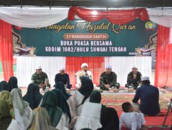 Keluarga Besar Kodim 1002/HST Hadiri Peringatan Nuzulul Qur’an 1447 H