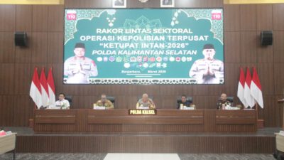 Polda Kalsel Gelar Rapat Lintas Sektoral Persiapan Mudik Lebaran 2026