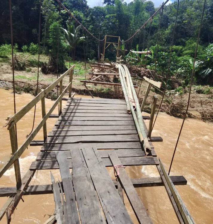 PUPRPerkim Balangan Segera Perbaiki Empat Jembatan Terdampak Banjir