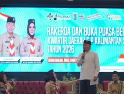 Dirangkai Rapat Kerja Daerah; Gubernur H. Muhidin Bersama Ketua Kwarda Hj. Fathul Jannah Berbuka Puasa Bersama Pengurus Kwarda Pramuka Kalsel