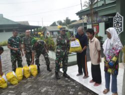 Anggota Kodim 1002/HST Tunaikan Zakat Fitrah, 648 Kg Beras Disalurkan