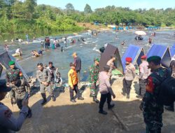 Sinergitas TNI-Polri Amankan Arus Lebaran dan Wisata di HST