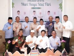 Gubernur H. Muhidin, Wagub Hasnuryadi Silaturahmi Idul Fitri 1447 di Kediaman Sekdaprov Kalsel