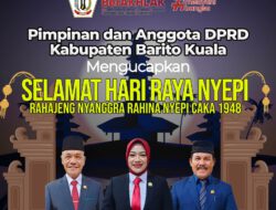 Pimpinan dan Anggota DPRD Kab. Barito Kuala Berikan Ucapan Hari Raya Nyepi