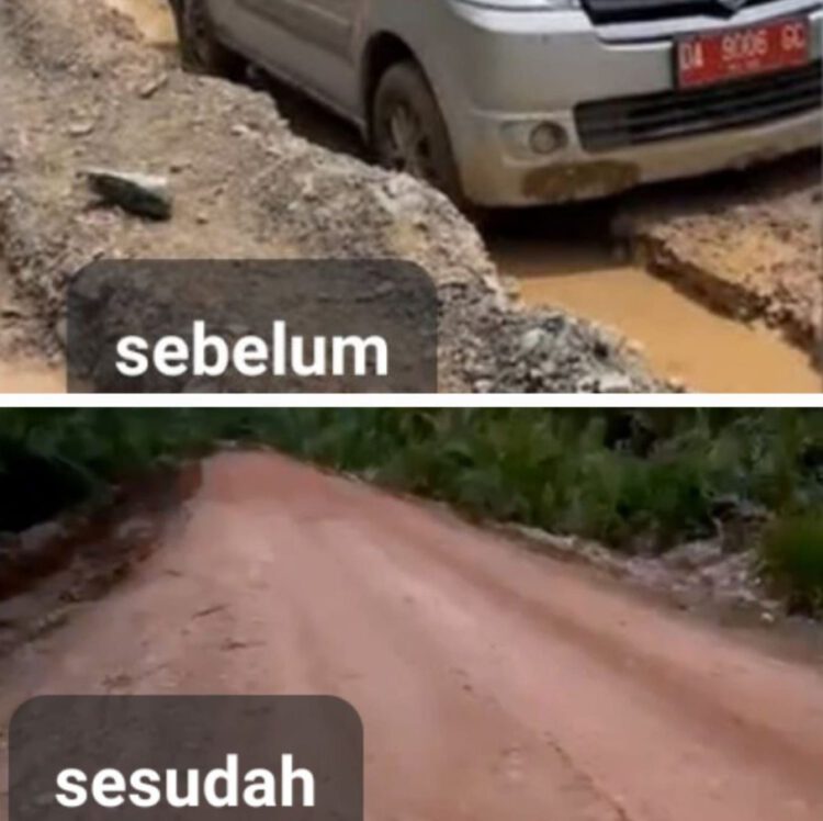 Bupati Kotabaru Gerak Cepat Turunkan Alat Berat Perbaiki Jalan