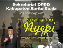 Sekretariat DPRD Kab. Barito Kuala Berikan Ucapan Hari Raya Nyepi