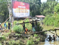 Percepat Pembangunan Daerah, Kodim 1002/HST Laksanakan Ground Breaking Jembatan Garuda