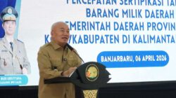 Terima Sertifikat Tanah Milik Pemerintah, Gubernur H. Muhidin Apresiasi Kinerja Kanwil ATR/ BPN Kalsel