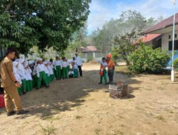 Mitigasi Bencana, BPBD Balangan Bekali Kemampuan Tanggap Bencana bagi Siswa MI Raudhah Tahfizh Al-Qur’an