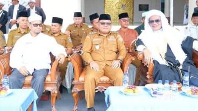 Perkuat Nilai Spiritual, Wakil Bupati Labuhanbatu Hadiri Halal Bilhalal di Masjid Raya Ujung Bandar