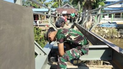 Masuki Tahap Krusial, Rangka Besi Jembatan Garuda Mulai Dikerjakan