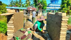 Kemanunggalan TNI-Rakyat Terlihat dalam Pembangunan Jembatan Garuda