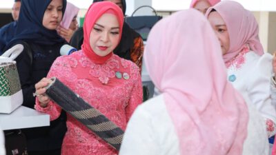 Momentum Hari Kartini, Hj. Fathul Jannah Muhidin Pimpin Pertemuan TP PKK Kabupaten/Kota se-Kalsel di Barito Kuala