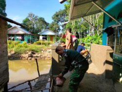 Kemanunggalan TNI-Rakyat Terlihat Nyata di Pembangunan Jembatan Garuda