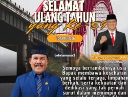 HUT ke-59, Sekretariat DPRD Barito Kuala Ucapkan Milad H. Bahriannoor