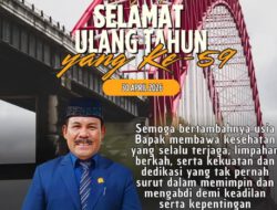 Pimpinan dan Anggota DPRD Barito Kuala Mengucapkan  Selamat Ulang Tahun Yang ke-59 H. Bahriannoor