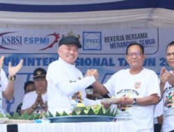 Peringati May Day 2026; Gubernur H. Muhidin Berbaur Bersama Buruh Kalsel
