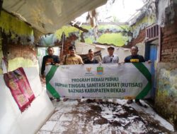 BAZNAS Kabupaten Bekasi Bangun Rumah Layak Huni untuk Lansia di Sukamanah
