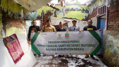 BAZNAS Kabupaten Bekasi Bangun Rumah Layak Huni untuk Lansia di Sukamanah