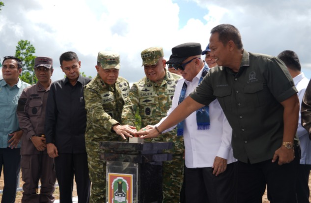 Grounbreaking Pemancangan tiang pertama pembangunan Kodam