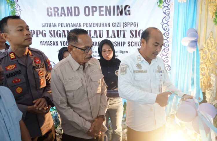 eluncuran MBG di Pulaulaut Sigam, Pemkab Kotabaru Dorong Pemenuhan Gizi