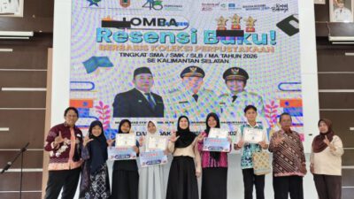 Dispersip Kalsel Umumkan Juara Lomba Resensi Buku SMA