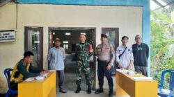 Sinergitas TNI-Polri Amankan Pemilihan Ketua RT di Desa Binjai Pemangkih