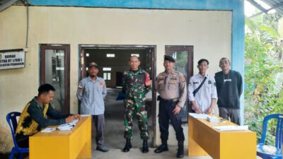 Sinergitas TNI-Polri Amankan Pemilihan Ketua RT di Desa Binjai Pemangkih