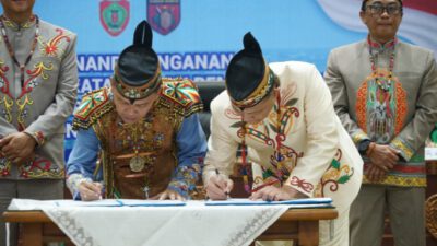 Pangdam XXII/TB Hadiri Penandatanganan Hibah Pembangunan Rindam di Kalteng